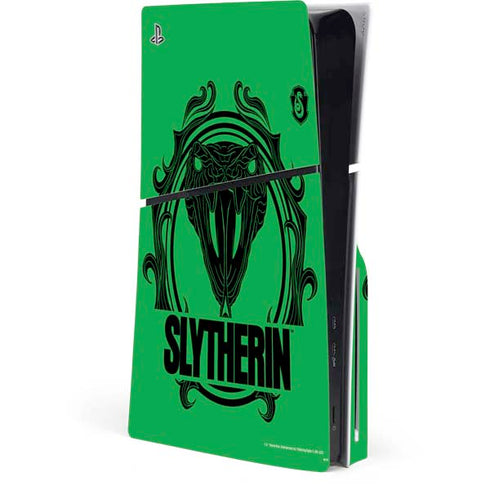 Wizarding Worlds Harry Potter Slytherin Illustration PS5 Slim Disk Console Skin