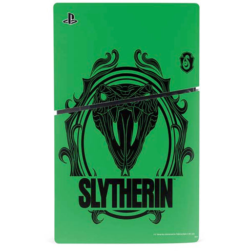 Wizarding Worlds Harry Potter Slytherin Illustration PS5 Slim Digital Edition Console Skin
