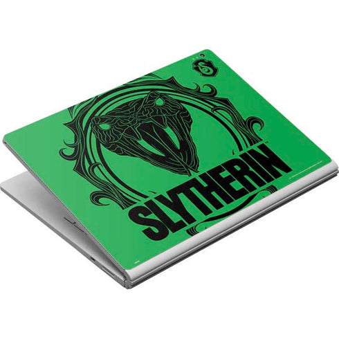 Wizarding Worlds Harry Potter Slytherin Illustration Surface Book Skin