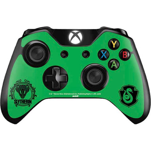 Wizarding Worlds Harry Potter Slytherin Illustration Xbox One Controller Skin
