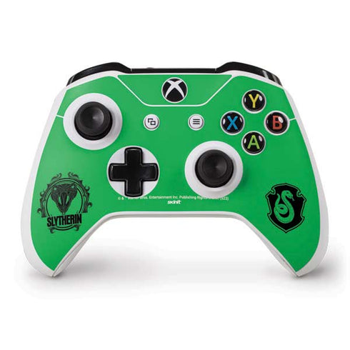 Wizarding Worlds Harry Potter Slytherin Illustration Xbox One S Controller Skin