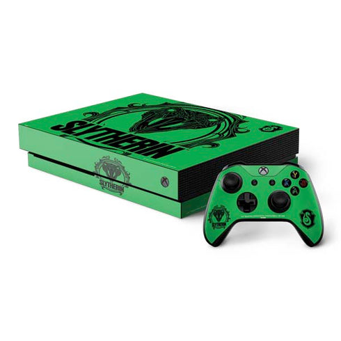 Wizarding Worlds Harry Potter Slytherin Illustration Xbox One X Bundle Skin