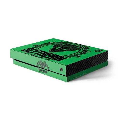 Wizarding Worlds Harry Potter Slytherin Illustration Xbox One X Console Skin