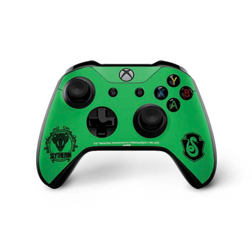 Wizarding Worlds Harry Potter Slytherin Illustration Xbox One X Controller Skin