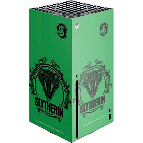 Wizarding Worlds Harry Potter Slytherin Illustration Xbox Series X Console Skin