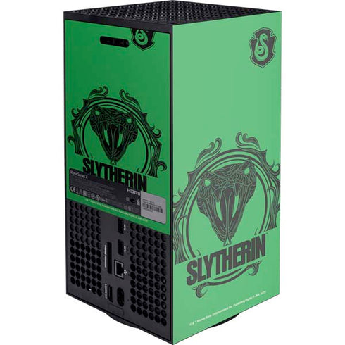 Wizarding Worlds Harry Potter Slytherin Illustration Xbox Series X Console Skin