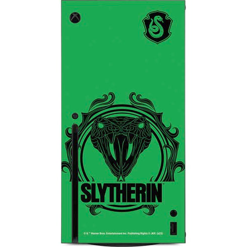 Wizarding Worlds Harry Potter Slytherin Illustration Xbox Series X Console Skin