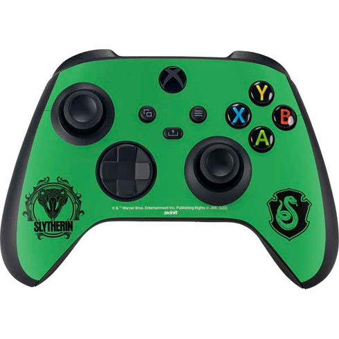 Wizarding Worlds Harry Potter Slytherin Illustration Xbox Series X Controller Skin