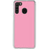 Smart Cover Pink Galaxy A21 Clear Case