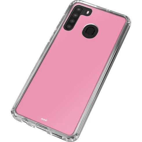 Smart Cover Pink Galaxy A21 Clear Case