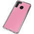 Smart Cover Pink Galaxy A21 Clear Case
