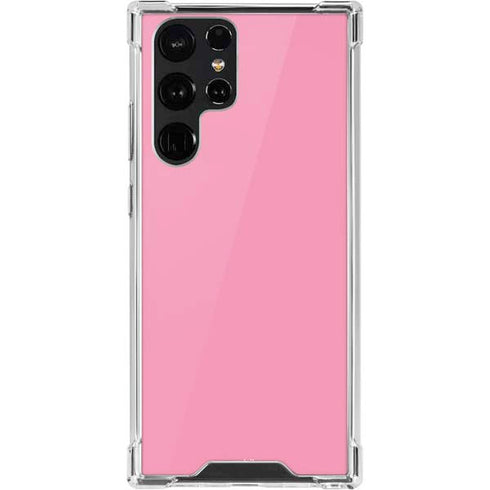 Smart Cover Pink Galaxy S22 Ultra Clear Case