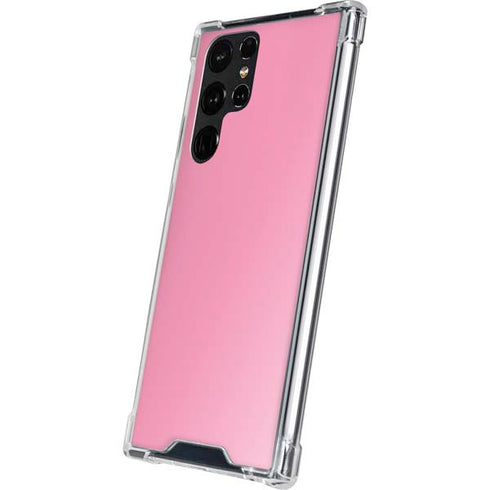 Smart Cover Pink Galaxy S22 Ultra Clear Case