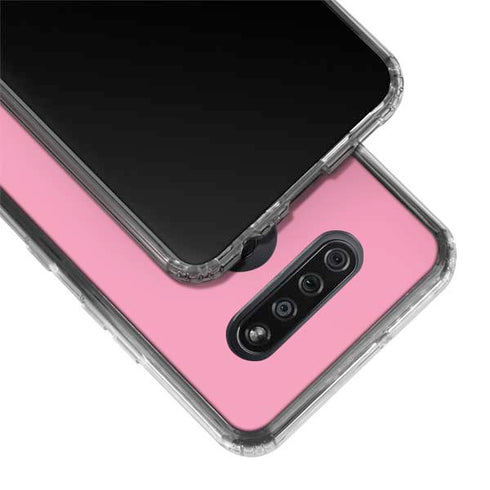 Smart Cover Pink LG K51/Q51 Clear Case