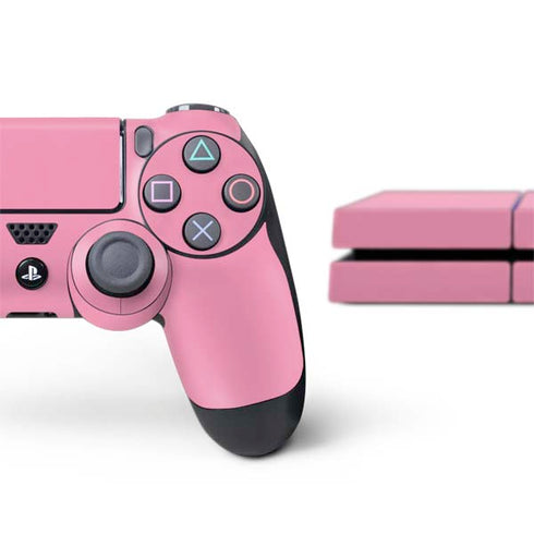 Smart Cover Pink PS4 Console and Controller Bundle Skin