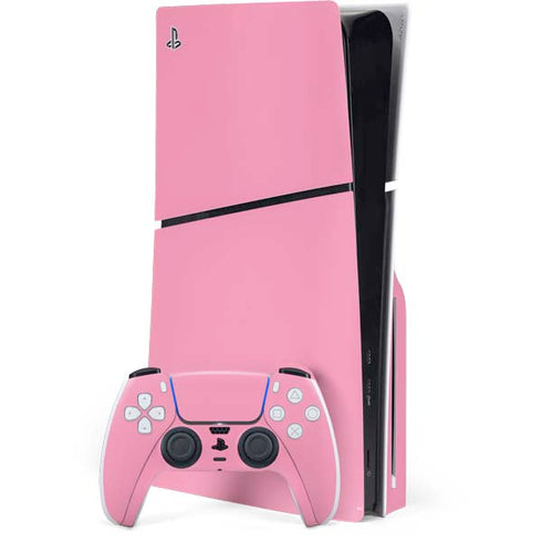 Smart Cover Pink PS5 Slim Disk Bundle Skin