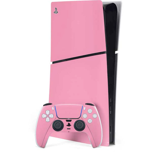 Smart Cover Pink PS5 Slim Digital Edition Console Skin