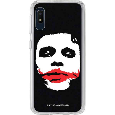 The Dark Knight Smeared Joker Galaxy A10e Clear Case