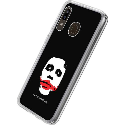 The Dark Knight Smeared Joker Galaxy A20 Clear Case