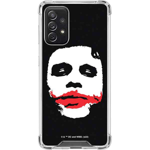 The Dark Knight Smeared Joker Galaxy A72 5G Clear Case