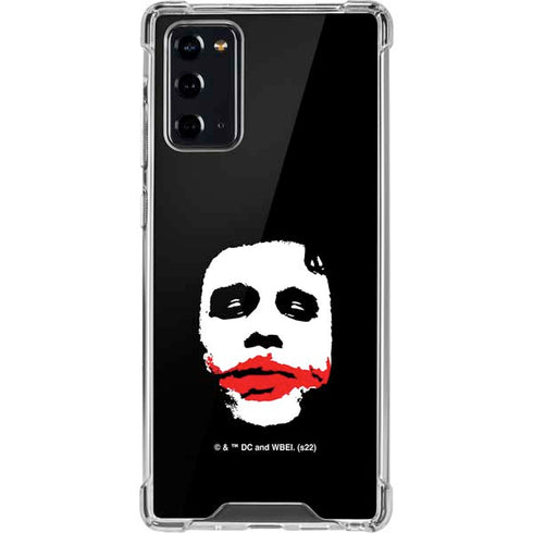 The Dark Knight Smeared Joker Galaxy Note20 5G Clear Case