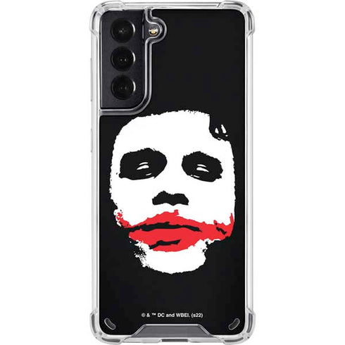 The Dark Knight Smeared Joker Galaxy S21 5G Clear Case