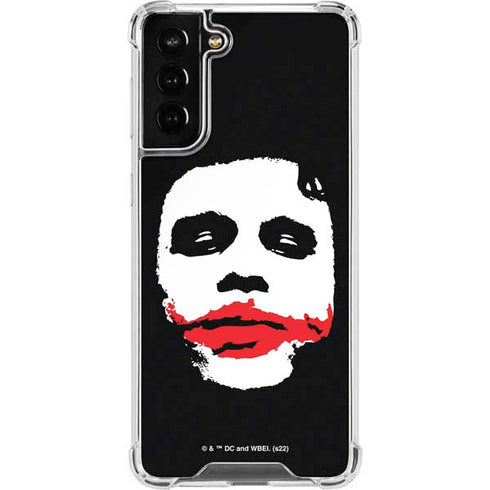 The Dark Knight Smeared Joker Galaxy S22 Plus Clear Case