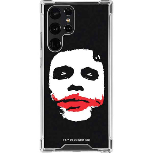 The Dark Knight Smeared Joker Galaxy S22 Ultra Clear Case