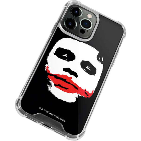 The Dark Knight Smeared Joker iPhone 13 Pro Clear Case
