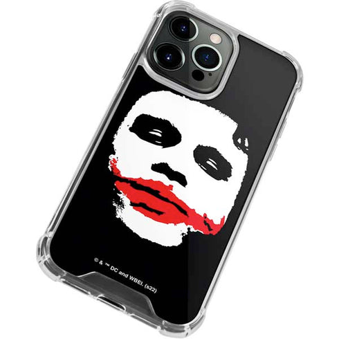 The Dark Knight Smeared Joker iPhone 15 Pro Clear Case