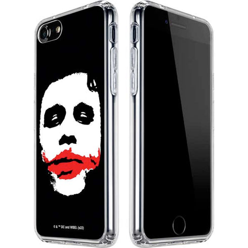 The Dark Knight Smeared Joker iPhone SE (2nd & 3rd Gen) Clear Case