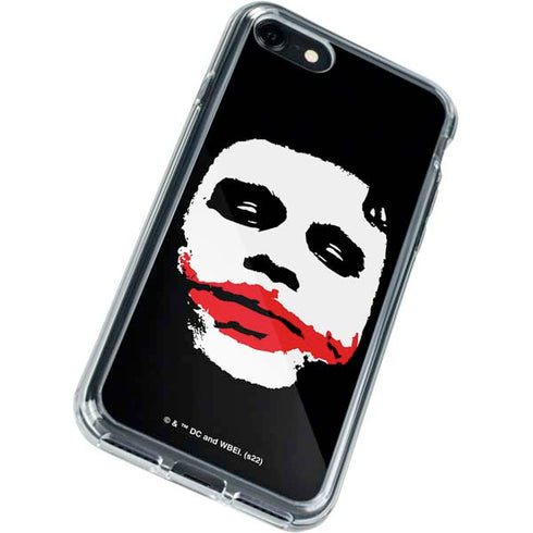 The Dark Knight Smeared Joker iPhone SE (2nd & 3rd Gen) Clear Case