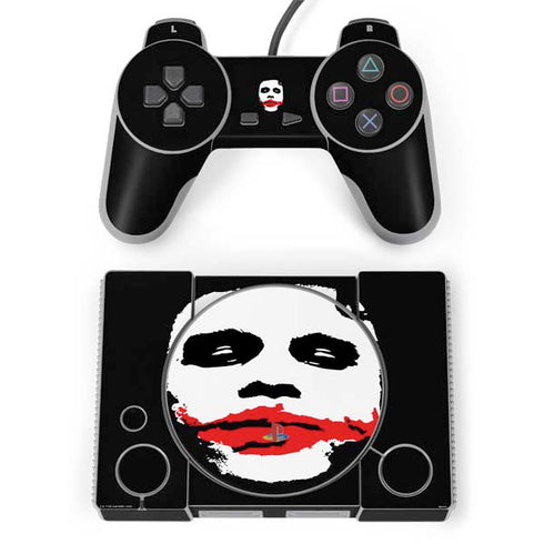The Dark Knight Smeared Joker PlayStation Classic Bundle Skin