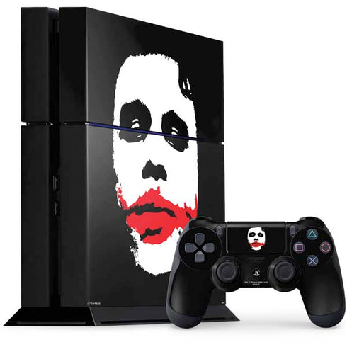The Dark Knight Smeared Joker PS4 Console and Controller Bundle Skin