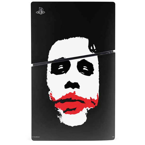 The Dark Knight Smeared Joker PS5 Slim Digital Edition Bundle Skin