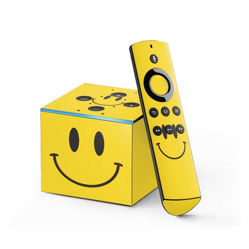 Happy Face Fire TV Cube Skin