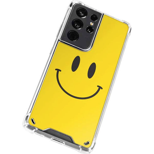 Happy Face Galaxy S21 Ultra 5G Clear Case