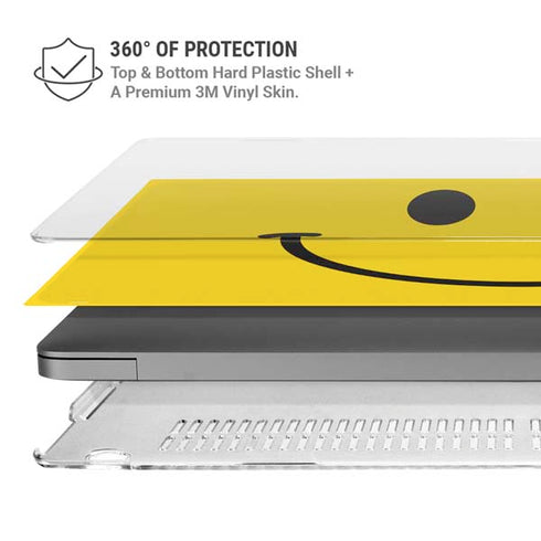 Happy Face MacBook Pro 16in (2021-25) Case plus Skin