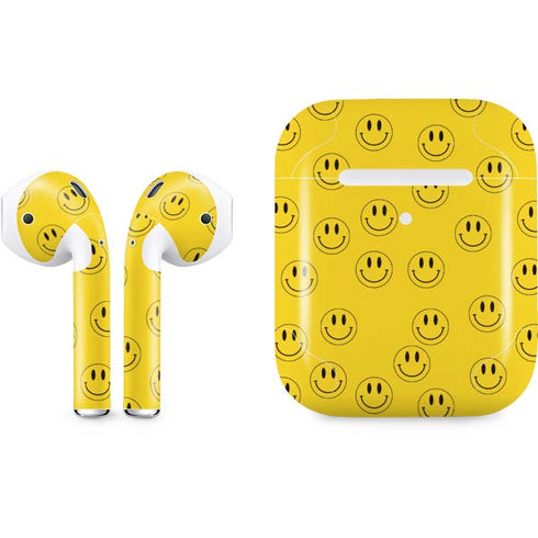 Happy Face Pattern Apple AirPods 2 Skin