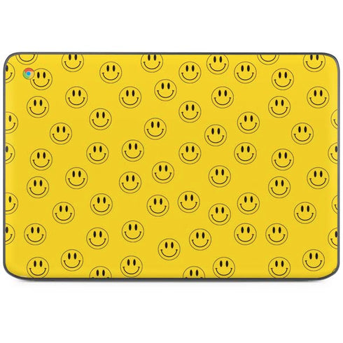 Happy Face Pattern HP Chromebook Skin