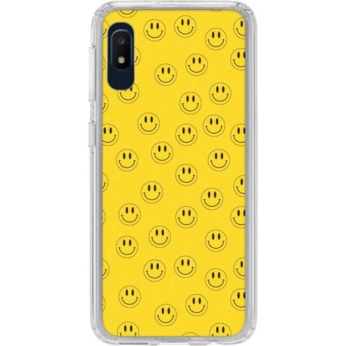 Happy Face Pattern Galaxy A10e Clear Case