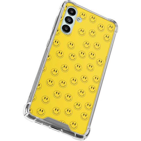 Happy Face Pattern Galaxy A13 5G Clear Case