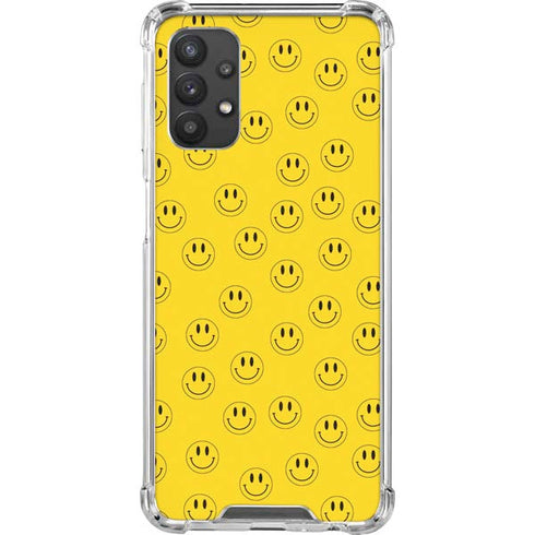 Happy Face Pattern Galaxy A32 5G Clear Case