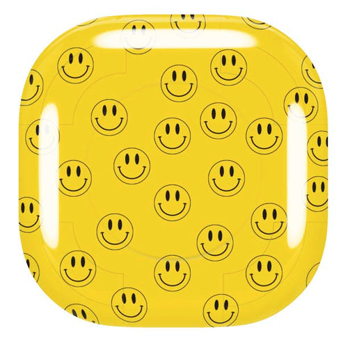 Happy Face Pattern Galaxy Buds Live Skin