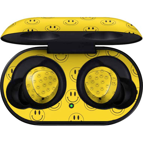 Happy Face Pattern Galaxy Buds Skin