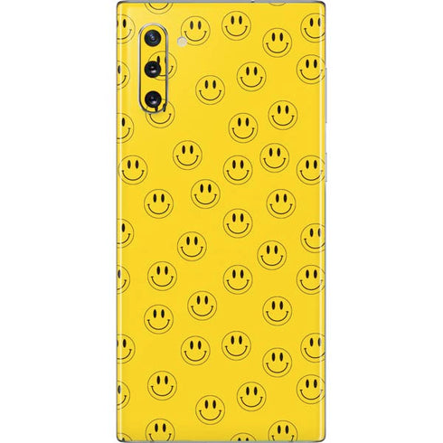 Happy Face Pattern Galaxy Note 10 Skin