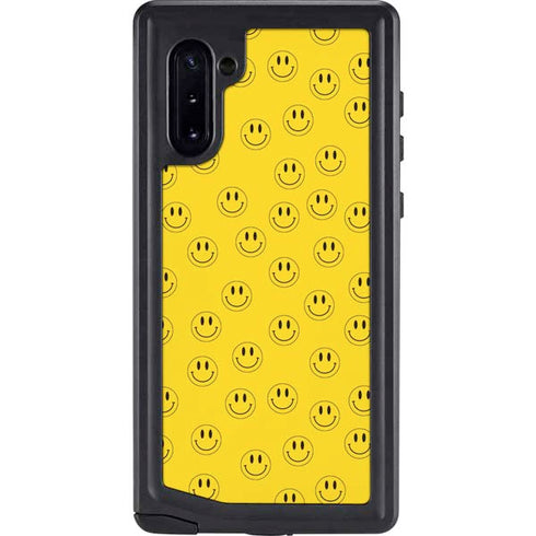 Happy Face Pattern Galaxy Note 10 Waterproof Case