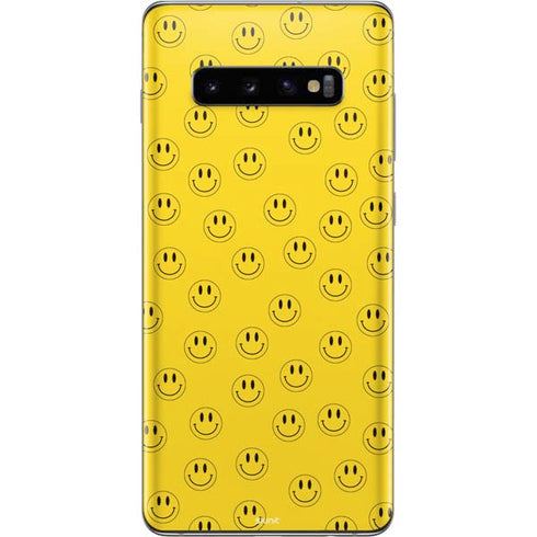 Happy Face Pattern Galaxy S10 Plus Skin