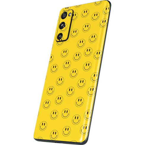 Happy Face Pattern Galaxy S20 Fan Edition Skin