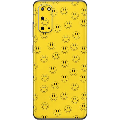 Happy Face Pattern Galaxy S20 Skin